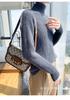 Women's 100% Wool High-Neck Seamless Sweater – Warm, Gentle, Sweet Style Knit Base Layer
