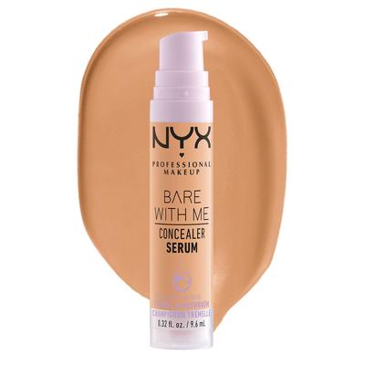 NYX Professional Makeup Sérum Corrector, Resultado Natural, Hidratación Y Cobertura Media, Bare With Me, Tono: Golden, 9,6ml