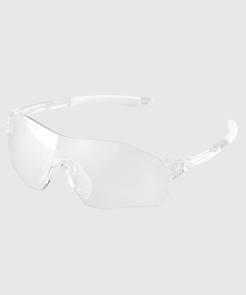 Tuditeo Une Sports Outdoor Goggles Sunglasses C10 Photochromic Black Frame Transparent White