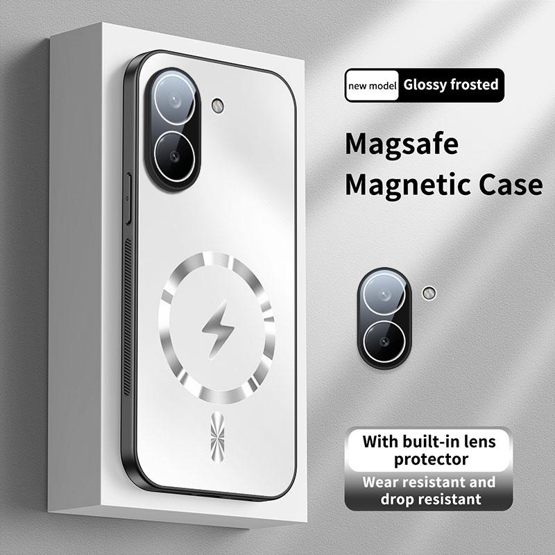 Para Xiaomi POCO X8 Pro Funda Dura Mate PC Magnética Carga Inalámbrica Protección Trasera del Teléfono Para POCO X8Pro Carcasa Paracho