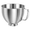 4.5-5 QT Stainless Steel Stand Mixers Bowls Large Capacity Mixing Bowl Replacement Reliable Baking Mixing Cup Kitchen Utensils