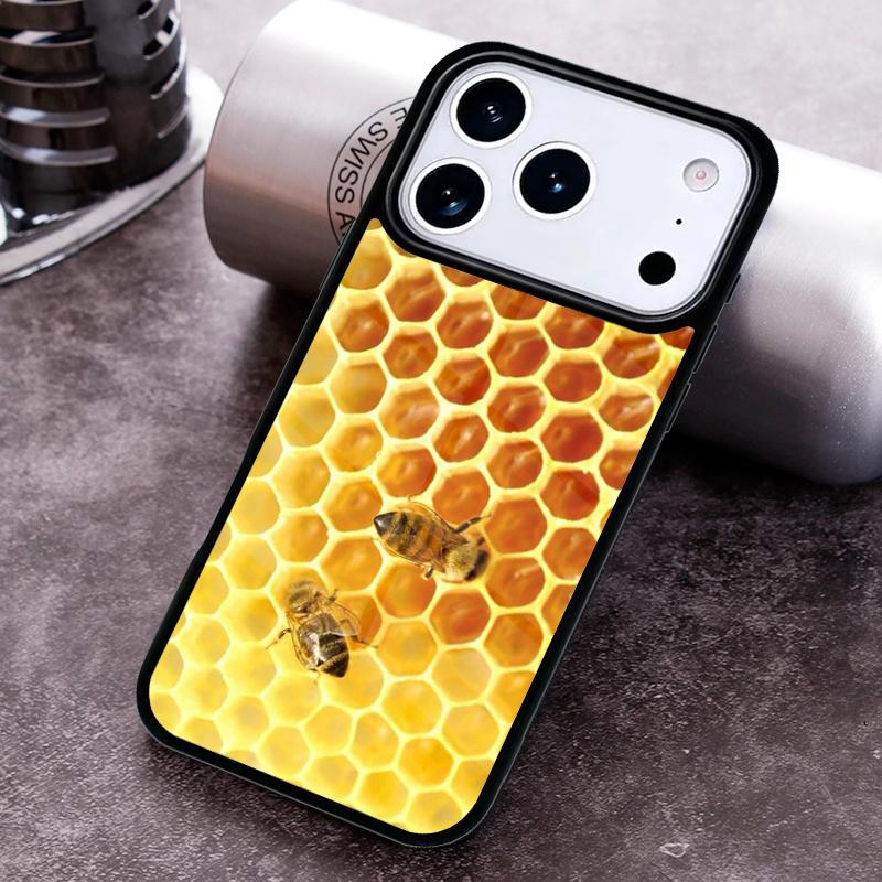 Honey Comb Phone Case for iPhone 17 16 15 Pro Max Air 14 13 12 11 Plus Shockproof Cover