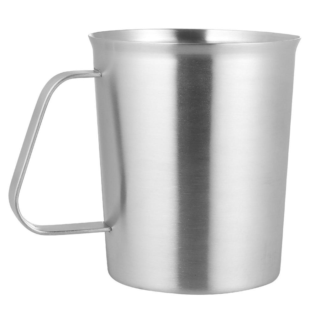 500Ml Stainless Steel Liquid Measuring Cup Precision Graduated Scale Easy Clean Reusable Kitchen Baking Utensil Silver
