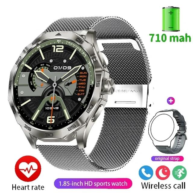 2024 Neue Smart Watch 710 Mah Big Battery Herren Sport Fitness Tracker 1,85 Zoll Ultra HD AMOLED Bildschirm Bluetooth Call Smart Watch