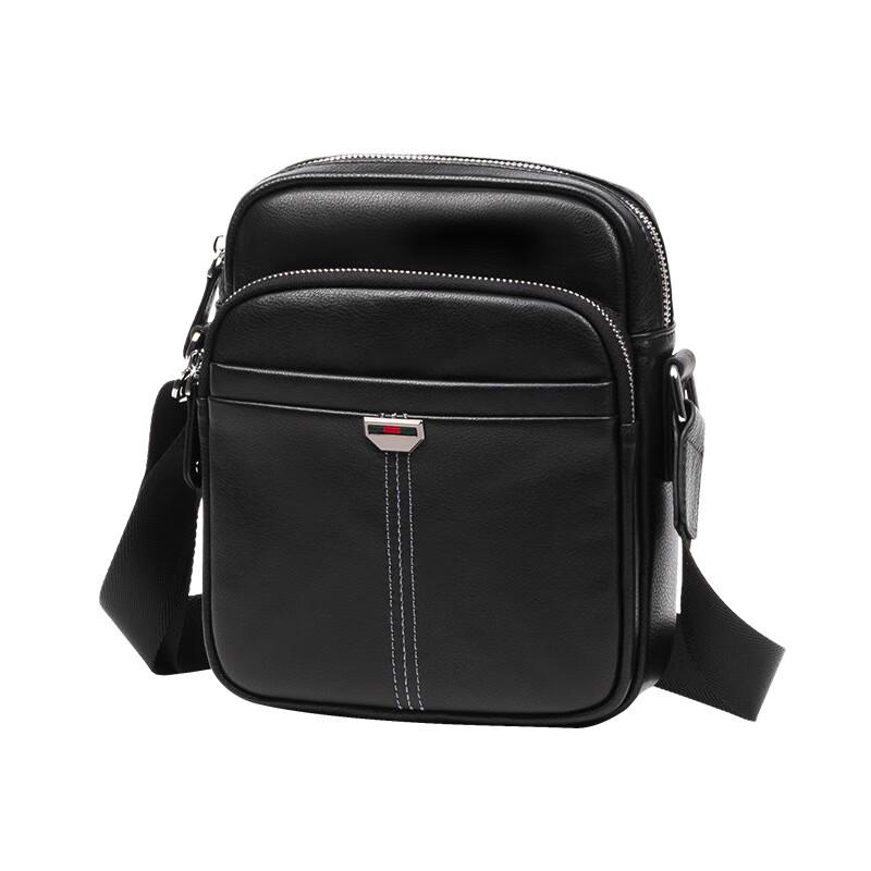 Мужская премиальная кожаная сумка-мессенджер