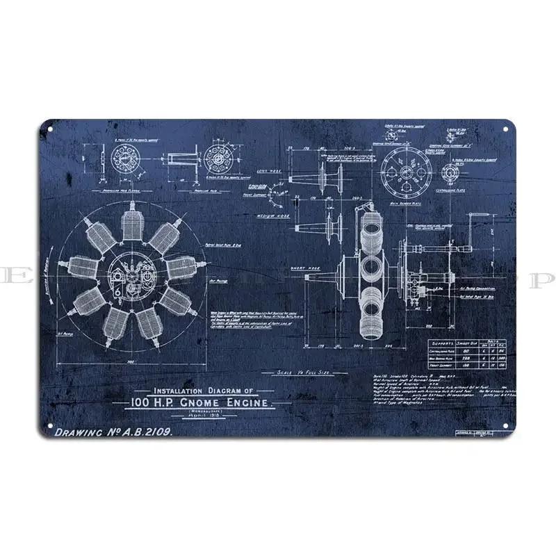 hp Gnome Engine Metal Plaque Poster Pub Create Club Designing Designing Tin Sign Poster 20x30cm(7.8x11.8inch)