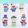 Adorable Doraemon Around The World Series Figurine Collectible Pvc Toy 8cm