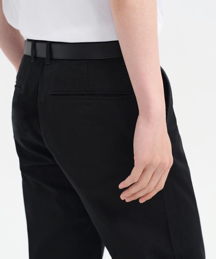 MUSINSA STANDARD Straight Chino Pants [Black]