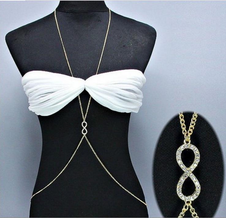 European & American Women's Double-Layer Fashion Alloy Body Chain