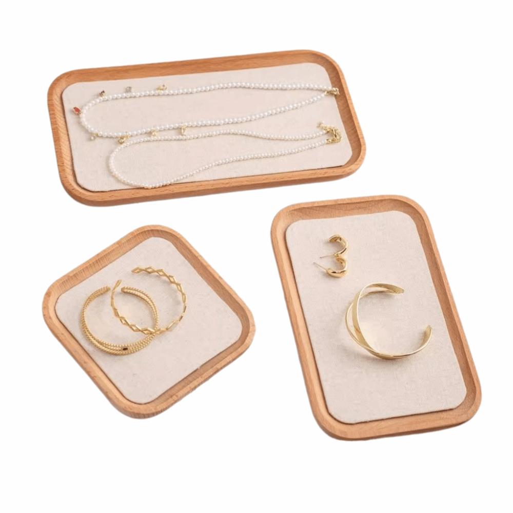 Portable Jewelry Display Plate Stackable Design Bracelet Necklace Tray  Jewelry Organization