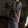 Women's Original Beggar Style Washed Cotton Vest with Flower Patchwork - New Chinese Niche Design