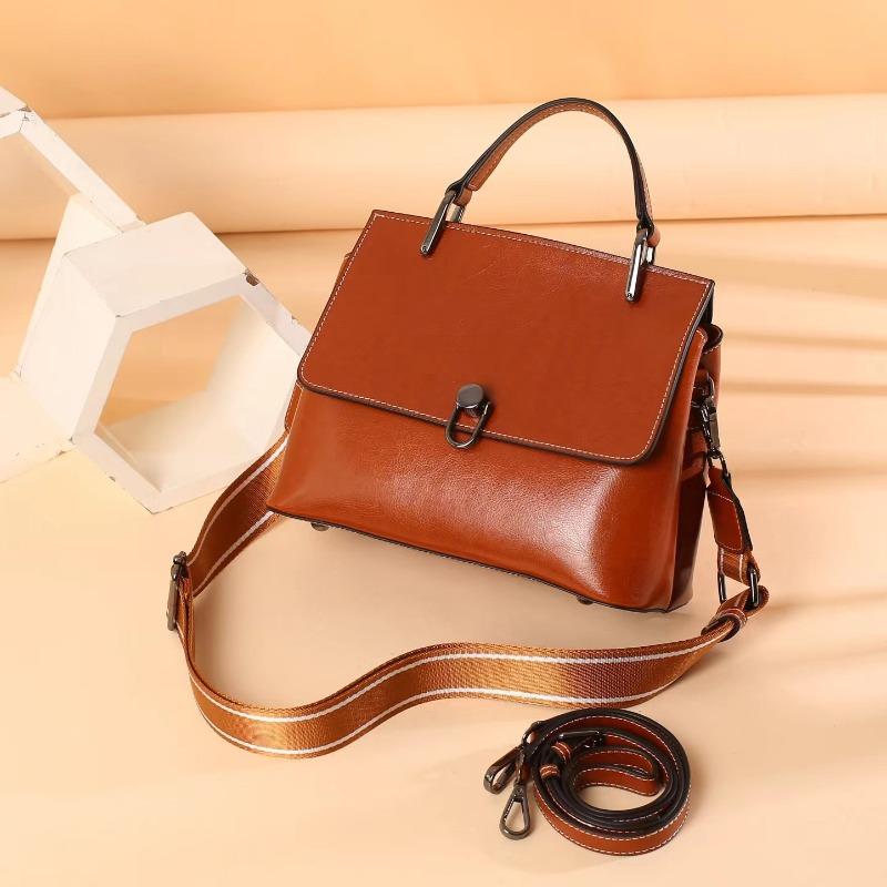 Dámská kabelka z pravé kůže, jarní a letní, ruční, přes jedno rameno, crossbody, velká kapacita, módní a všestranná