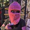 Knit Face Cover Hat Soft Plush Balaclava Cap for Women Winter Warm Mask Hat Adult Outdoor Activity Camping Cycling Cap