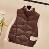 Vest for Women Winter Sleeveless Tops Vest Oversize Thickened Down Casual V-neck Vest