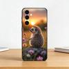 B-Bright Hedgehog In The Fog Phone Case For Samsung Galaxy A73,A72,A71,A70,A53,A52,A51,Soft Silicone Black Cover