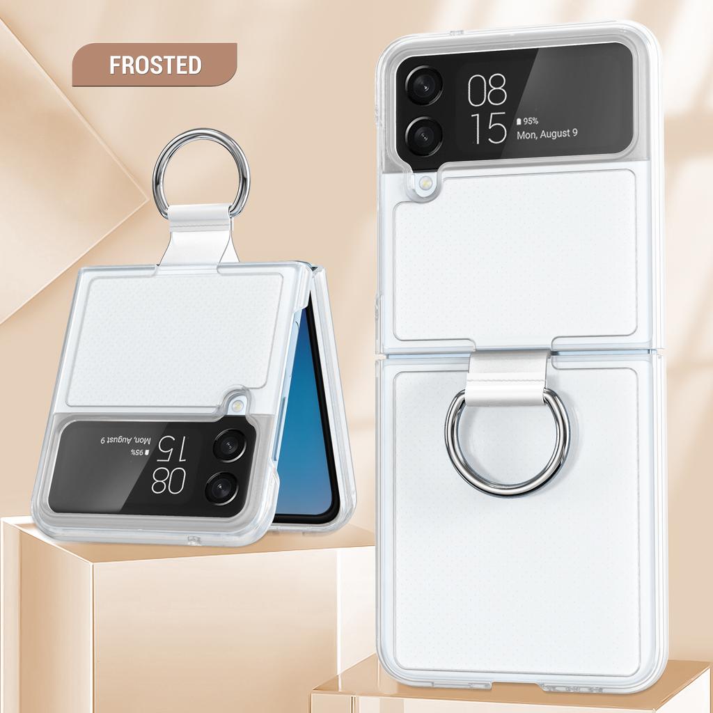 Shockproof Ring Folding Cell Phone case for samsung Z Flip 4 3 Protective Cover