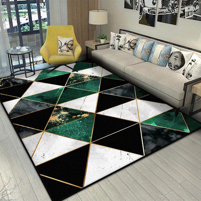 Nordic Geometric Carpet Living Room Luxury Home Decor Sofa Bedroom Rug Children Room Non-slip Washable Soft Floor Mat Bedside