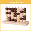 3d Connect Wooden Quadruple Chess Toy For Home Learning Family Entertainment
