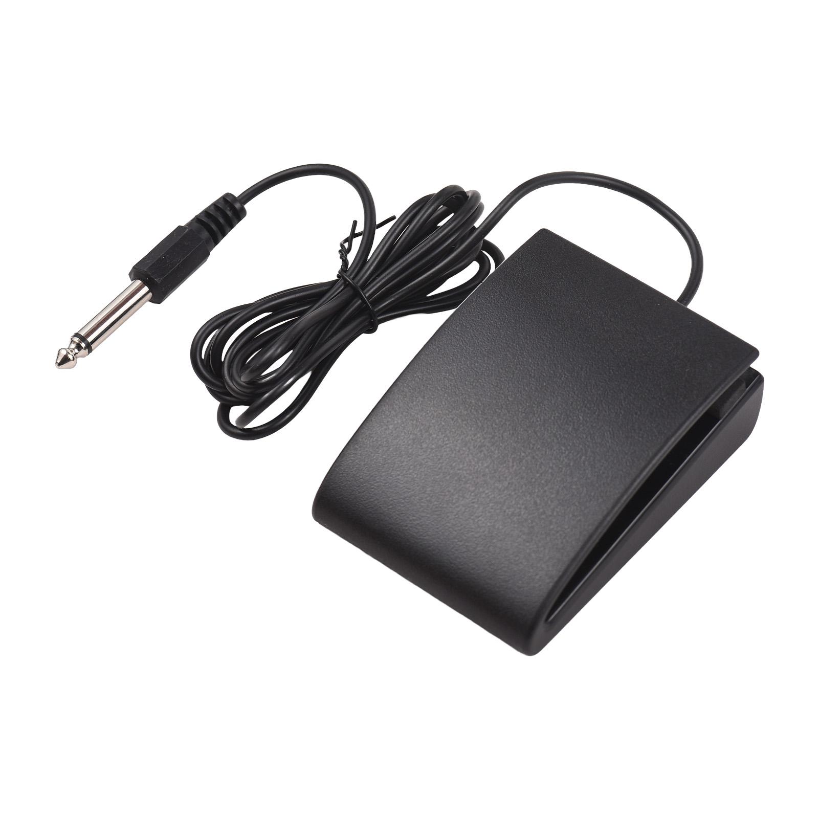 

Інтерфейс 6,35 мм Компактна педаль сустейну Універсальна нижня педаль Протиковзка безшумна для музики Square чорний