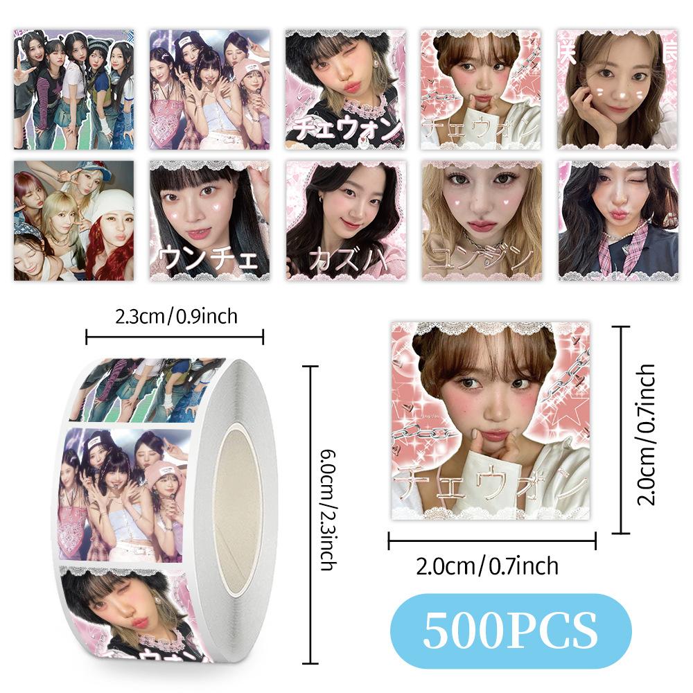 Skzoo Idol Roll Stickers 500 Pcs Adhesive Labels For DIY Journal Scrapbook Phone Case Polaroid Decoration Fans