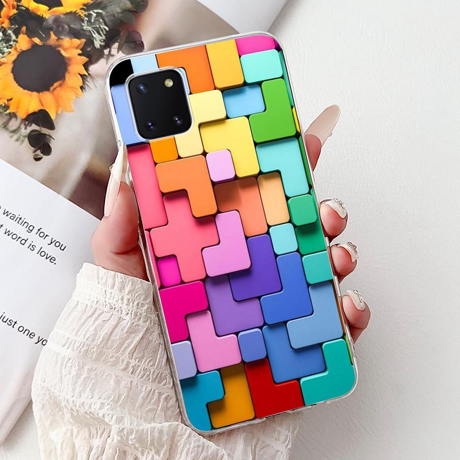 For Samsung Galaxy Note 10 Lite Case SM-N770F Luxury Love Heart Painted Cover Soft Slim Phone Case For Samsung Note10 Lite Shell