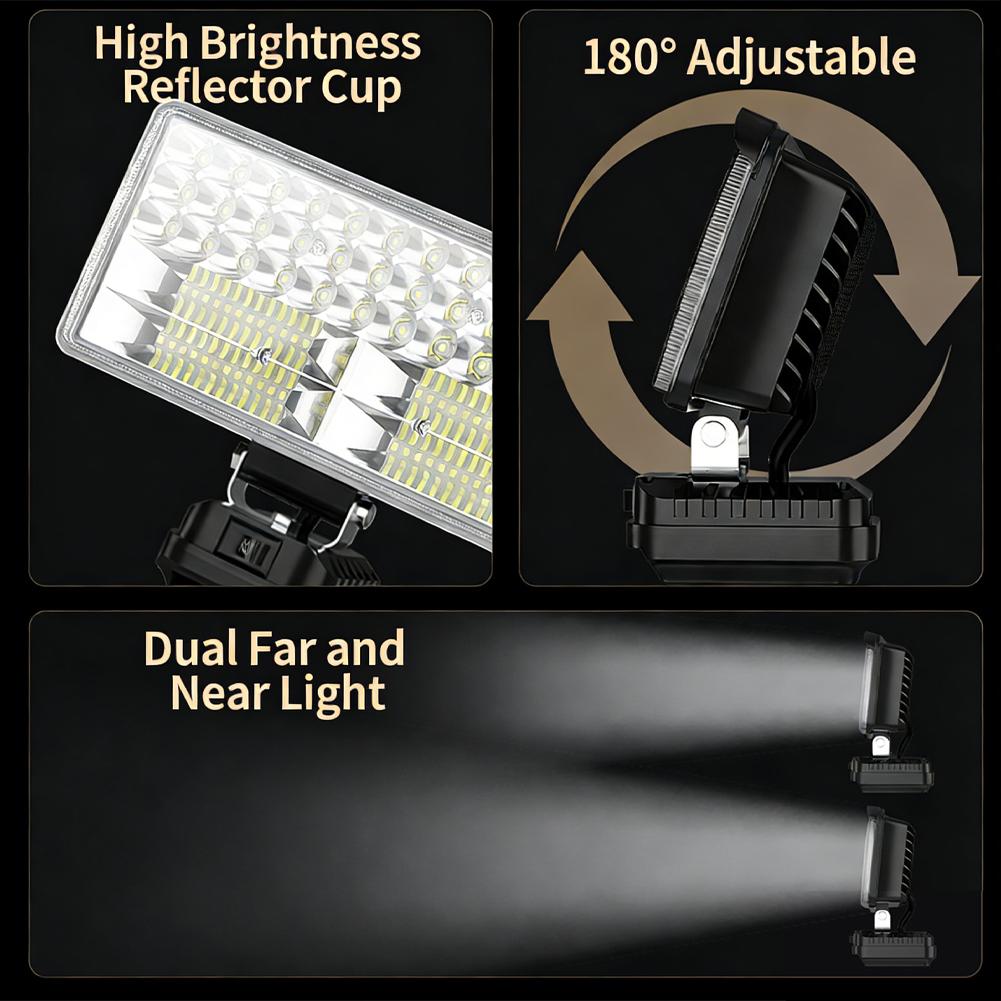 3/4/5/8Inch Waterproof Direct Flood Lights For Makita 18V Cordless Work Light USB Garage Workshop Camping Emergency Lights