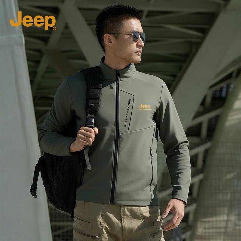 JEEP Men s Spring Sport Stand-Collar Jacket XL