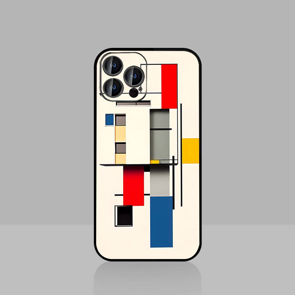 P-Patron Abstracto Piet Phone Case For IPhone 17/16/15/13/14 Pro Max/ 11Plus/X/Xr/Xs Max/12mini
