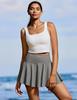 Women's Quick-Dry Pleated Skort: Casual Yoga, Golf, Tennis Skirt