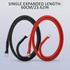 Battery Inverter Cable 2AWG Stranded Copper Wire Connector with 3/8inch Lugs Gauge Battery Cable for Car Marine Solar RV Boat