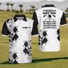 Fun Colorful Golf Pattern Polo Shirt Men Stripe Grid 3D Print Tees Summer Casual Street Short Sleeve Loose T-Shirt Lapel Top