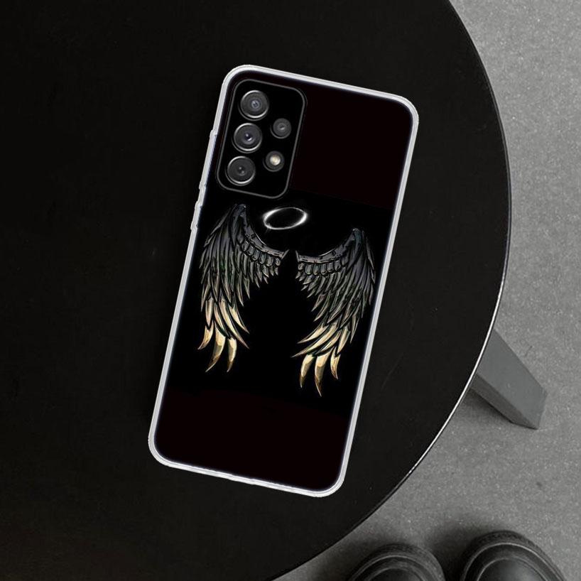 Angel Wings Demon Wing Phone Case for Samsung Galaxy A17 A16 A26 A36 A56 A57 A37 A15 A25 A35 A55 A14 A24 A34 A54 A13 A23 A33 A53