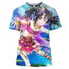 Herren Mode 3D Gedrucktes Herren T-Shirt Rundhals Kurzarm Trendige Streetwear