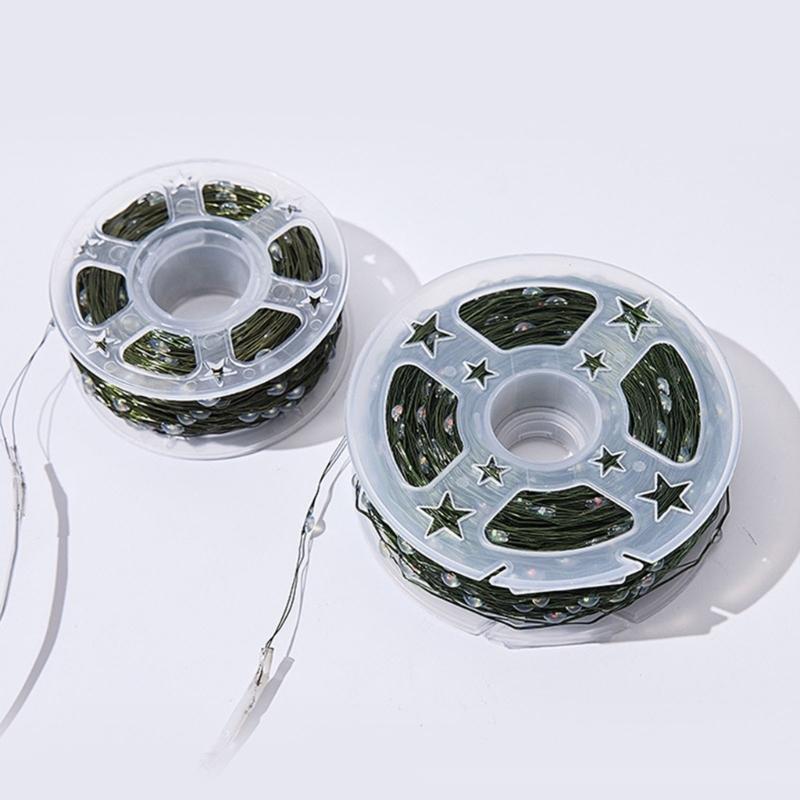 Impermeable Flexible LED Bronze Wire String Radiances For Christmas Tree Decoration Inside Multiple Manner