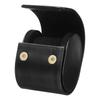 Uxcell Single Slot Travel Case for Watches, Unisex Portable Leather Watch Case with Removable Cushion, for Travel, Display, and Home Storage, Dark