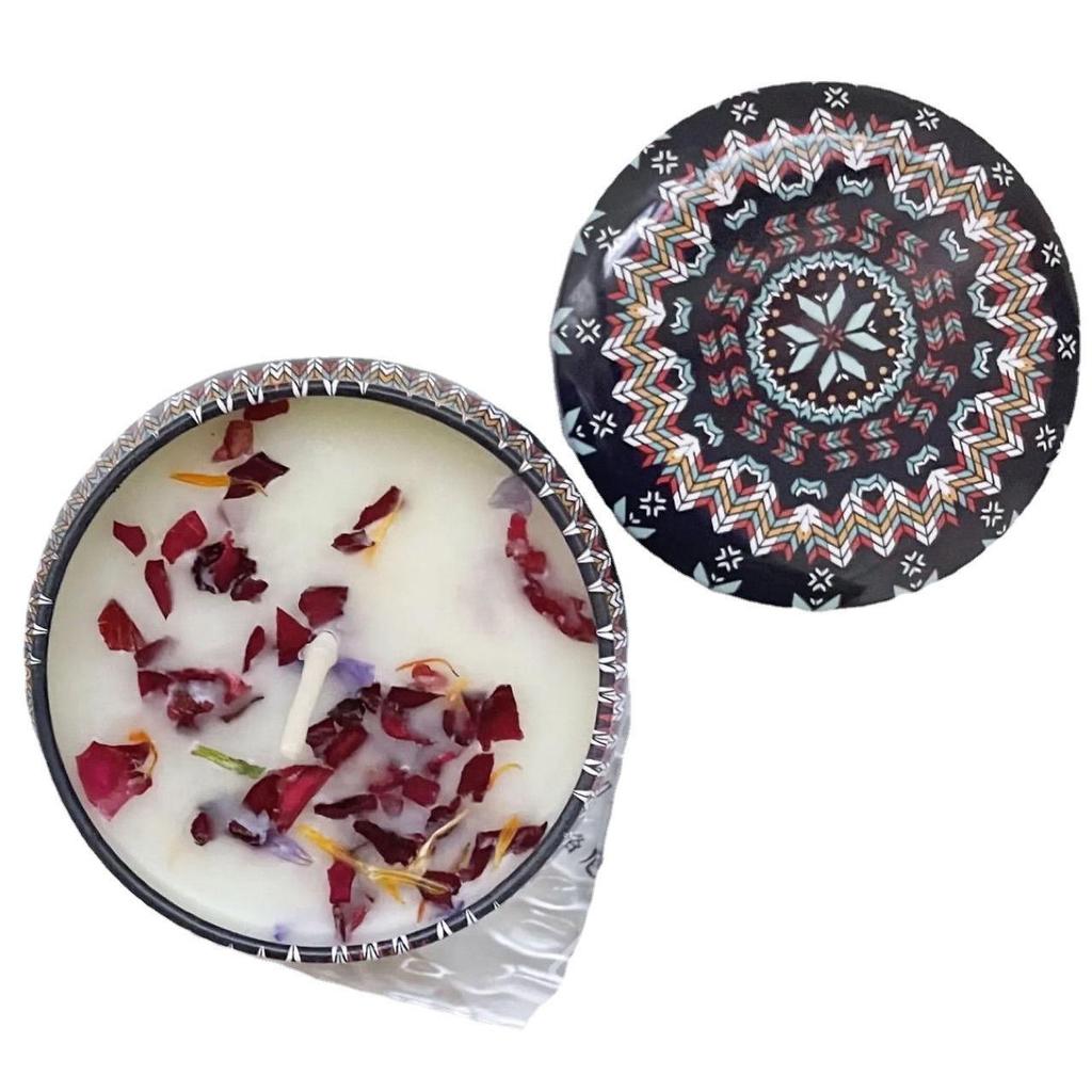 Soy Wax Dried Flower Scented Candle – Wedding & Birthday Aromatherapy Gift