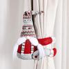 Santa Claus Christmas Curtain Buckle Doll Ornament Merry Christmas Decoration for Home Xmas Gifts New Year