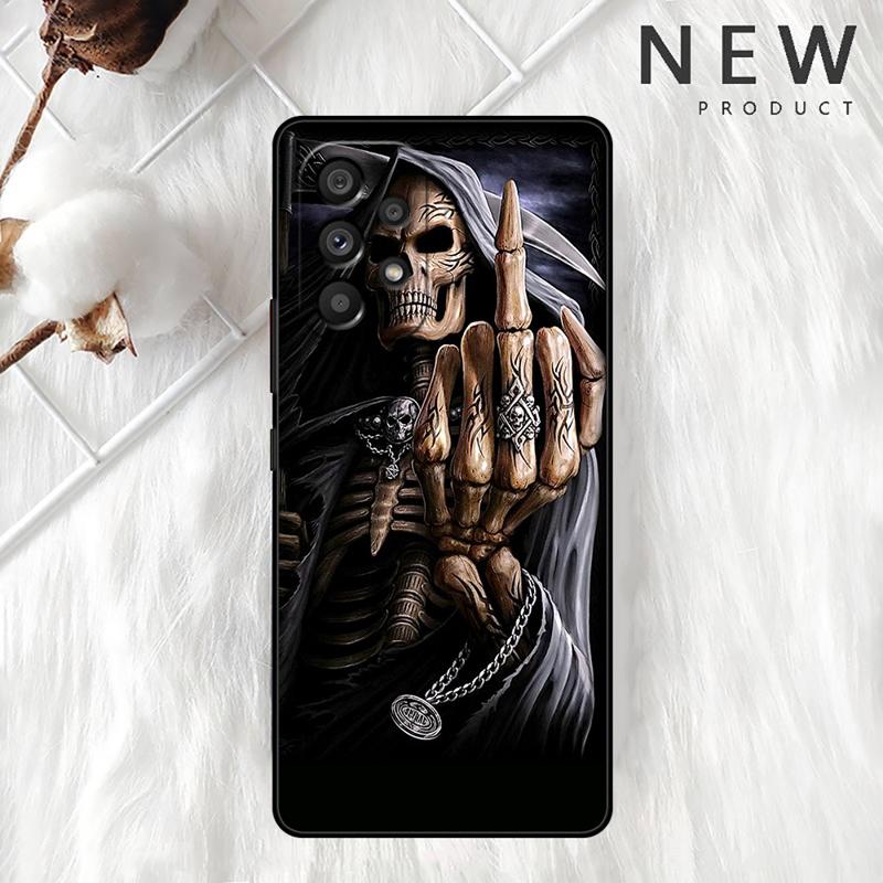 Grim Reaper Skull Case For Samsung Galaxy A54 A52 A14 5G A53 A12 A13 A71 A23 A34 A33 A21s Phone Cover