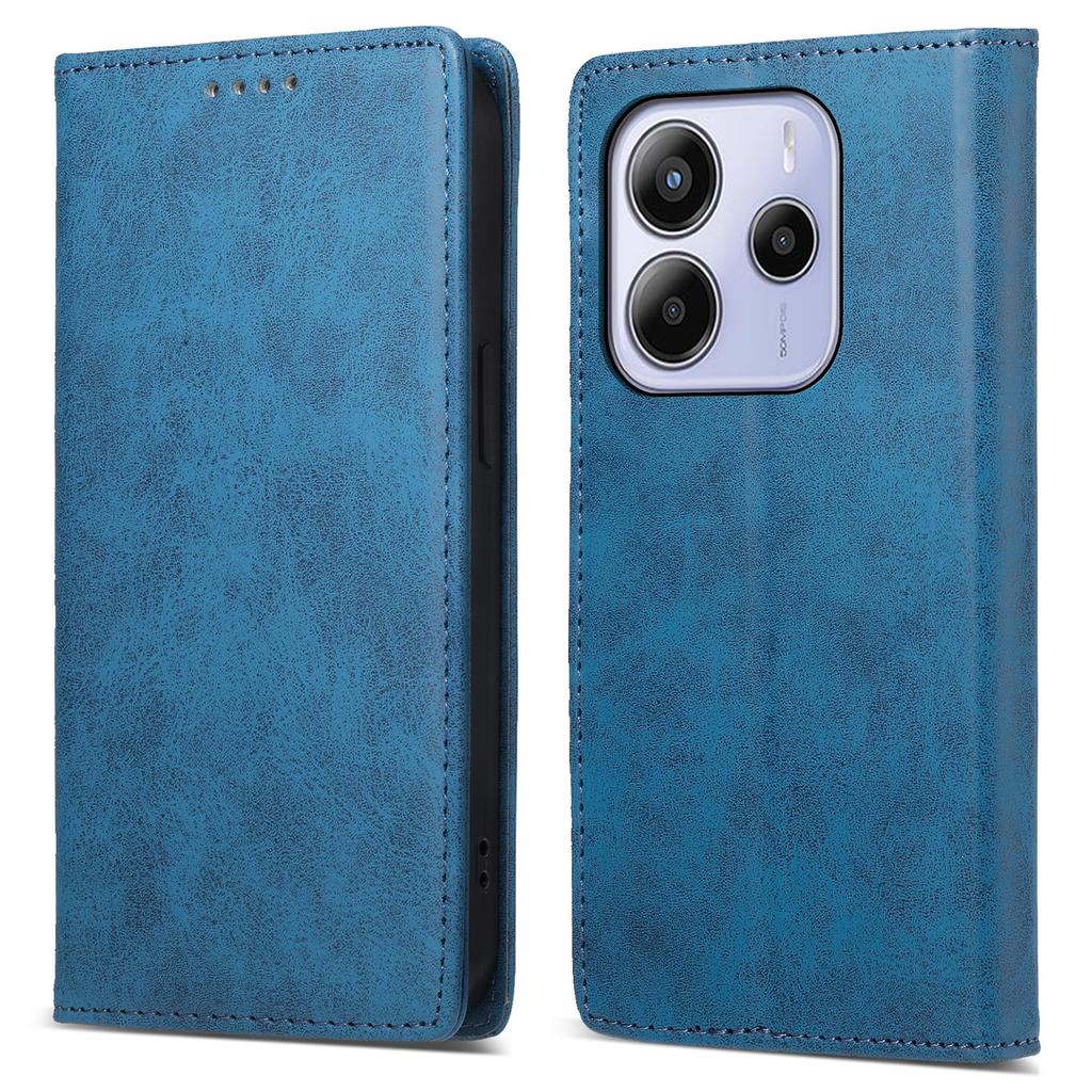 For Xiaomi Redmi Note 14 4G (164.84mm) Wallet Case RFID Blocking PU Leather Phone Cover
