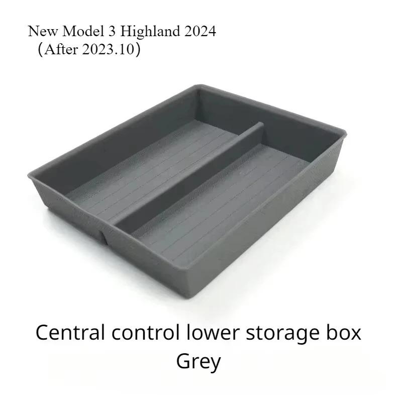 

For Tesla Model 3+ Central Control Storage Box Storage Armrest Box Updated Version New Model 3 Highland 2025 Car Accessories