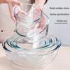 Large Heat-Resistant Glass Bowl for Fruit, Salad, Noodles, Soup, and Dough