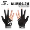 WRELS Three Finger Billiards Glove Breathable Sweat-Wicking Anti-Slip Adjustable Billiard Glove Elastic Billiard Training Gloves