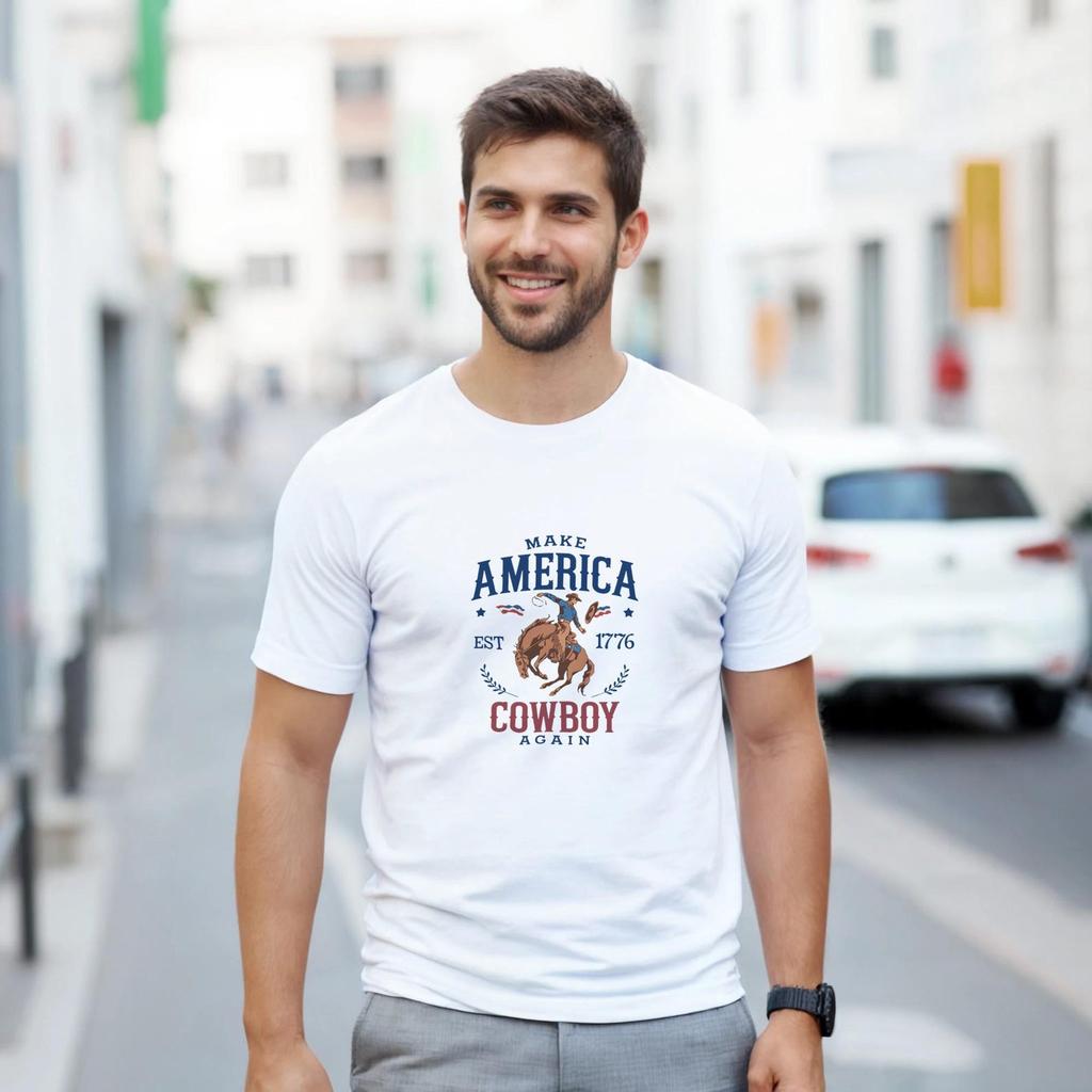 Make America Cowboy Again,4th of July Unisex T shirt