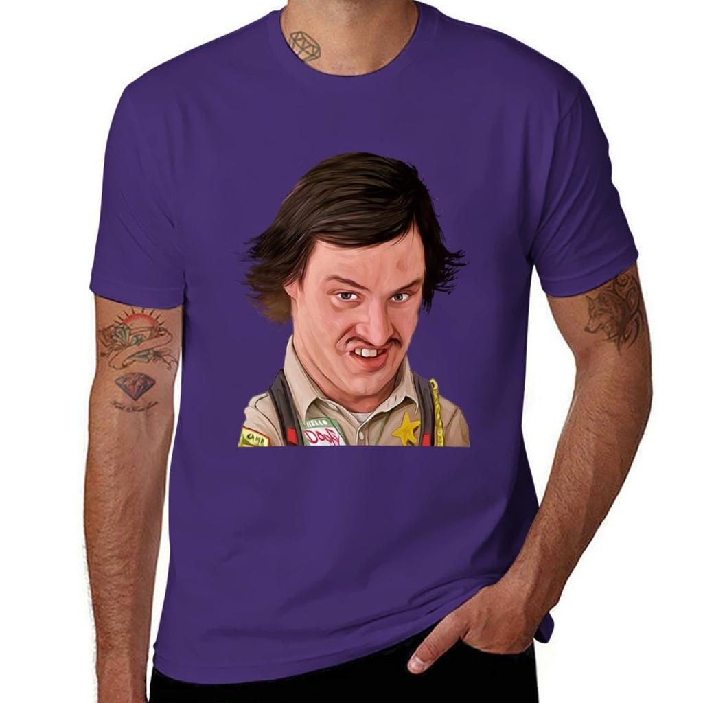 Scary Movie Officer Doofy T-Shirt Shirts Graphic Tees Anime Aesthetic Clothing Sublime Mens T Shirt Graphic