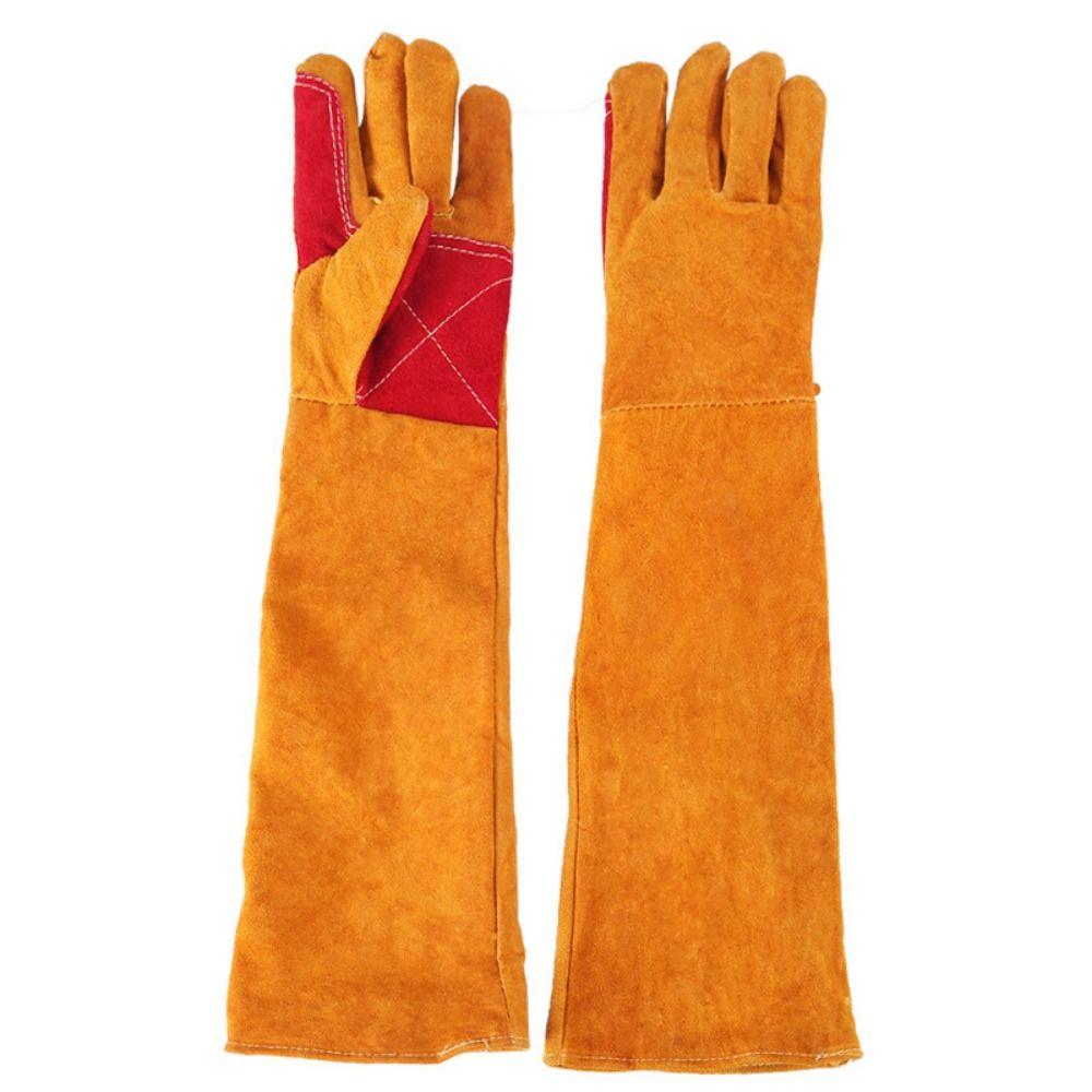 Flexible Outdoor Welding Gloves Comfortable Long Sleeves Barbecue Gloves  Outdoor Activities