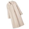 Autumn and Winter New Women's Long Doll Collar Double-sided Woolen Coat Is Thin and Large.