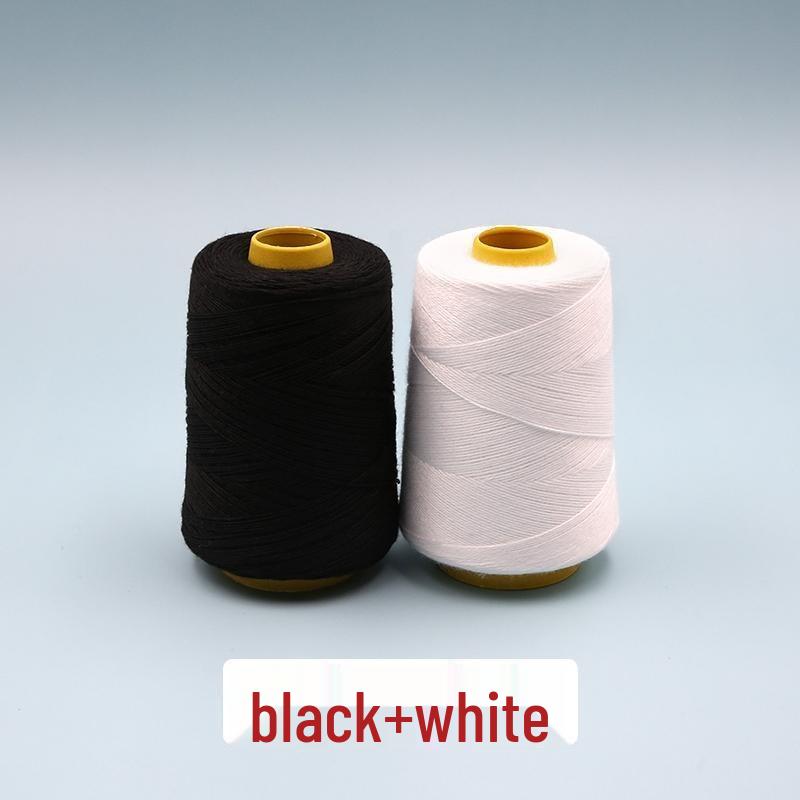 White 3-Ply Quilting Thread: Thick Handmade Cotton for Household Sewing