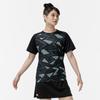 Mizuno Table Tennis Game Short JTTA Black Shirt, Sleeve, Certified, Moisture-Wicking, Quick-Drying, Unisex, 82JAC104,