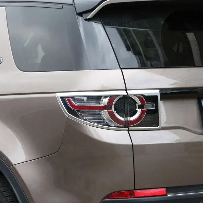 For Land Rover Discovery Sport 2015- ABS Silver Car Rear Tail Light Lamp Frame Cover Trim Sticker Car Accessories