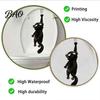 Self Adhesive PVC Decals Furry Black Cat Toilet Seat Sticker, Waterproof Bathroom Decal, Removable Humorous Wall Decor Cute Animal Art for Tank